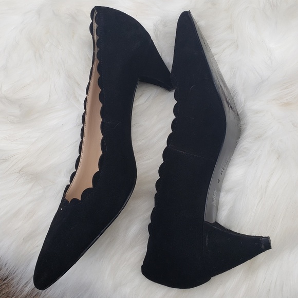 Pelle Moda 9 M Vero Cuero Suede Scalloped Pump - Picture 6 of 6